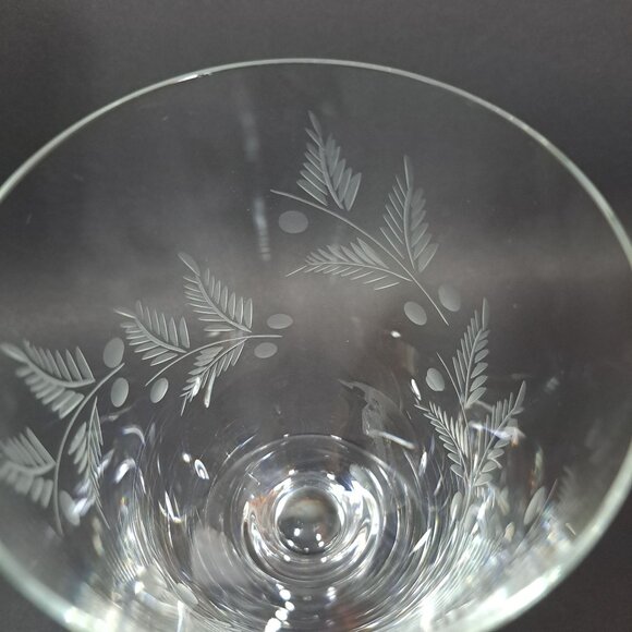 Electra Arcadia Iced Tea Footed Hand Blown Discontinued Glass Goblet Water Wine - Picture 10 of 13